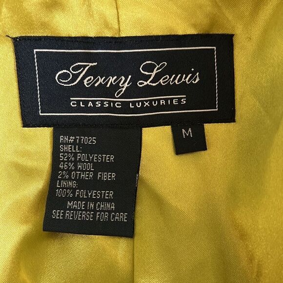 Terry Lewis Classic Luxuries Wool Jacket Coat - Picture 6 of 6